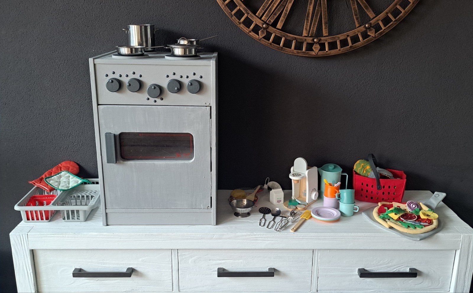 Speelkeuken met heel veel accessoires, Ophalen, Gebruikt, Knutselen