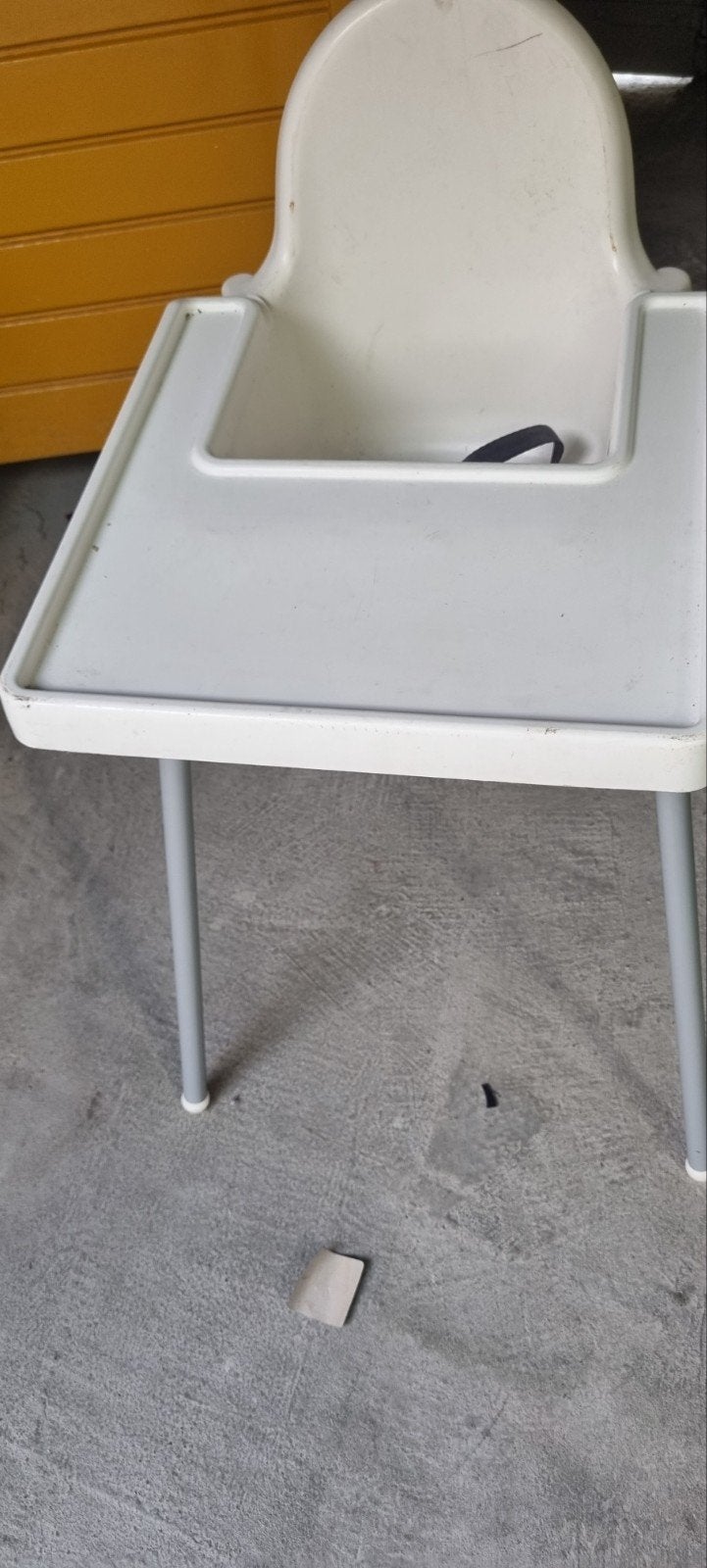 te koop kinderstoel, Ophalen