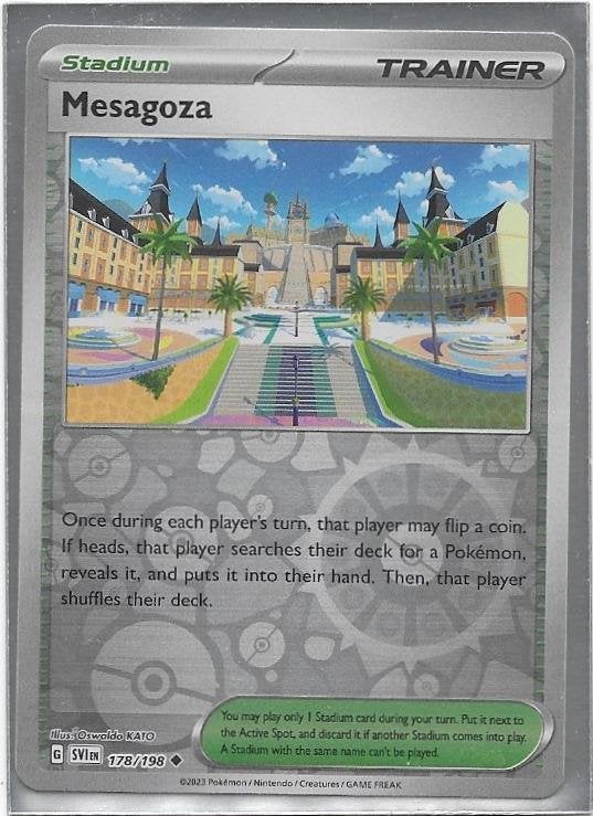 Scarlet & Violet,  Mesagoza [reverse] 178/198, Hobby en Vrije tijd, Verzamelkaartspellen | Pokémon, Nieuw, Losse kaart, Verzenden
