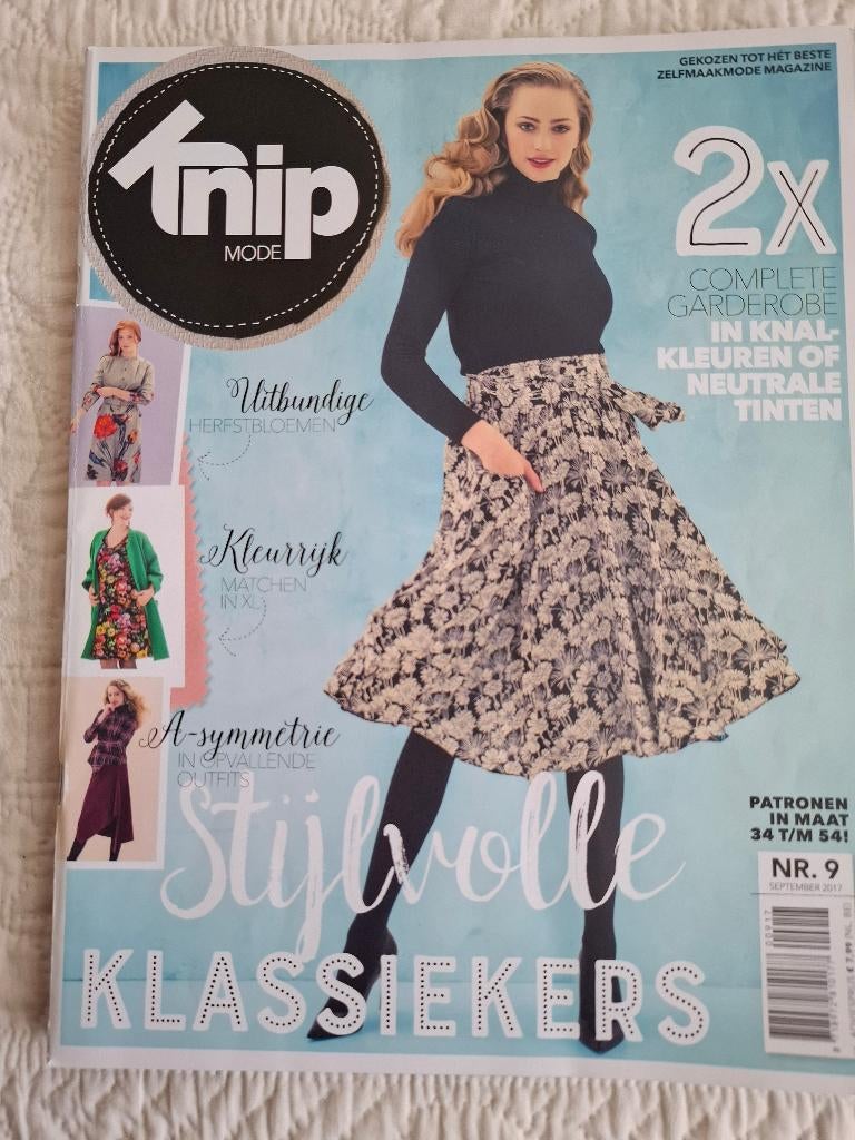 KNIP mode september 2017, Hobby en Vrije tijd, Kledingpatronen, Overige typen, Vrouw, Ophalen of Verzenden, Zo goed als nieuw