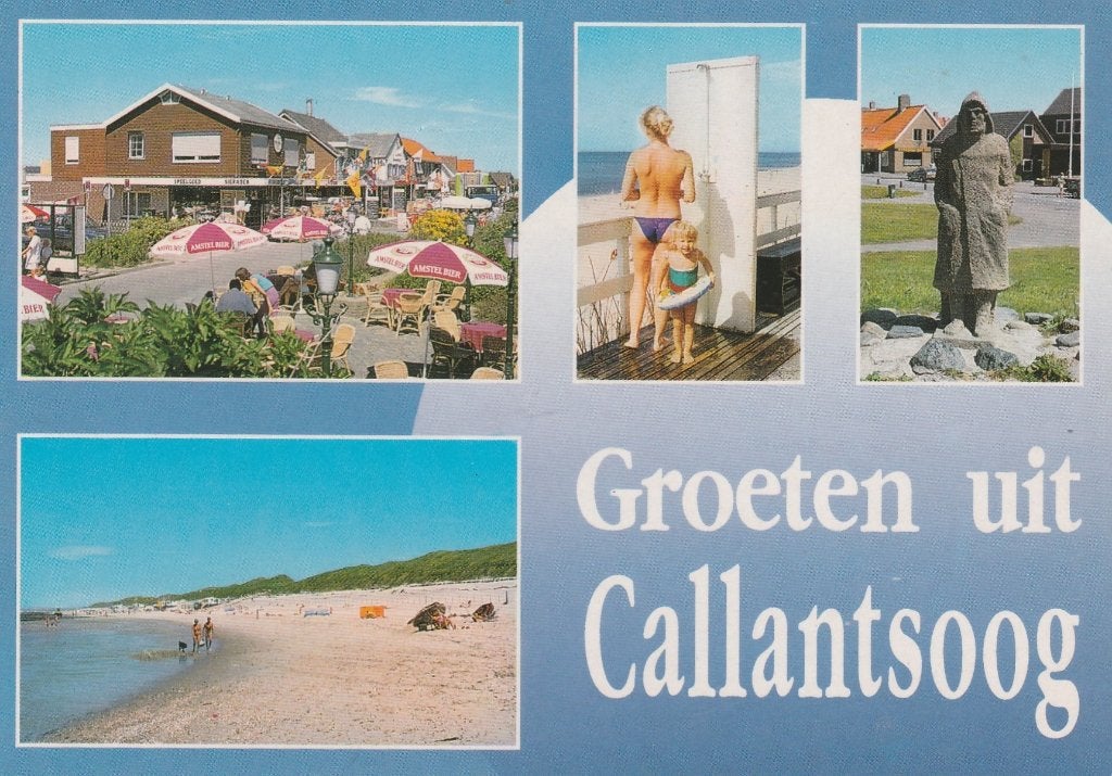 CALLANTSOOG Centrum Strand Monument Groeten, Verzamelen, Verzenden, 1980 tot heden, Gelopen, Noord-Holland
