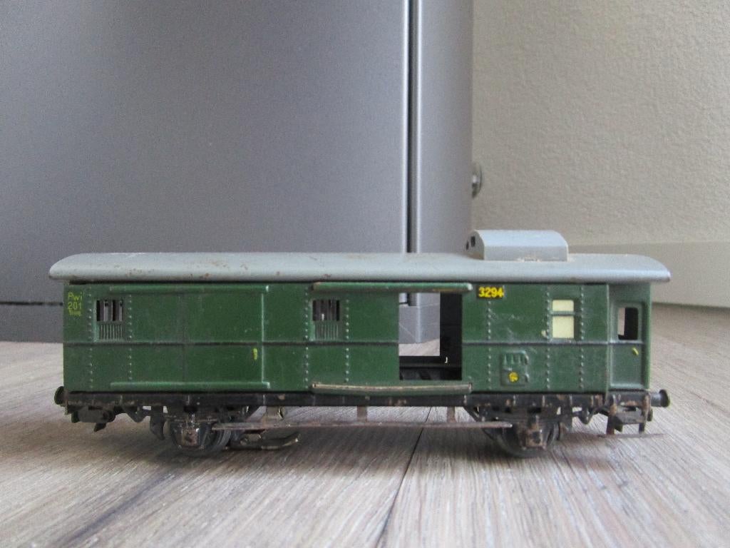 Marklin 3294 bagagewagon met binnenverlichting., Wisselstroom, Gebruikt, Wagon, Ophalen of Verzenden