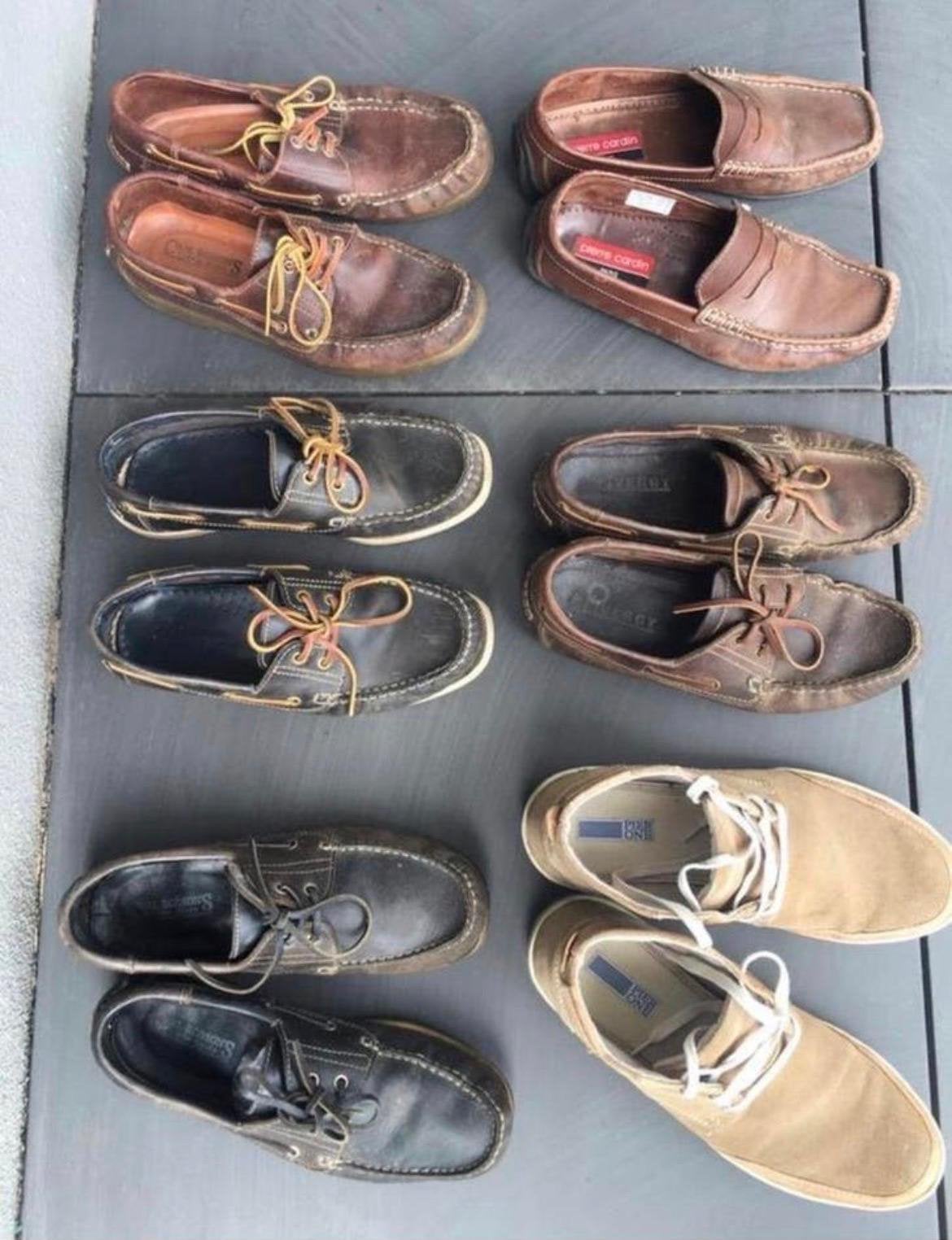 Diverse merken leren heren schoenen maat 41, Ophalen, Gedragen, Overige kleuren