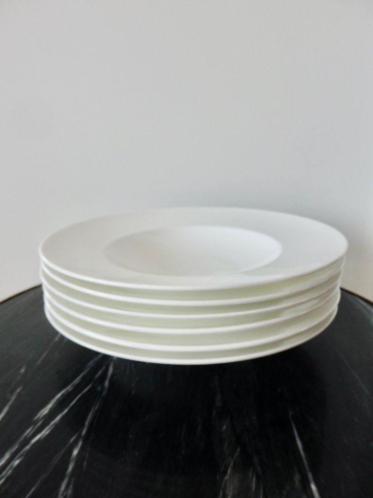 6 X Rosenthal Jade White Pasta / Soep borden, Overige merken, Ophalen of Verzenden, Zo goed als nieuw, Bord(en)