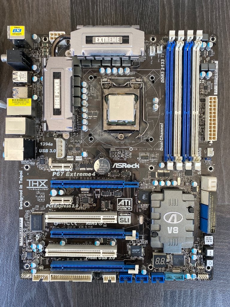 ASRock P67 Extreme4 motherboard + onderdelen, Ophalen, Gebruikt, Intel, DDR3