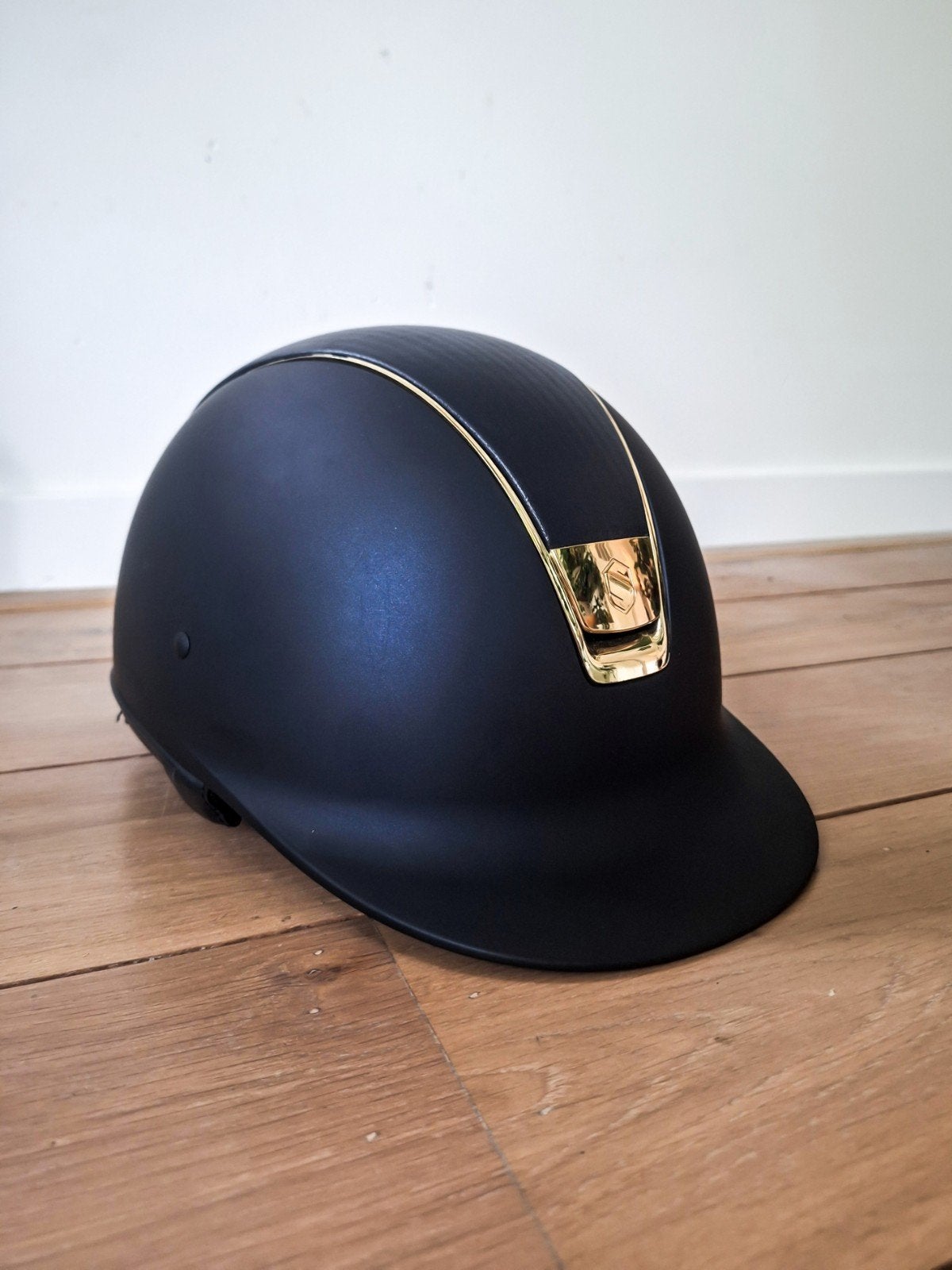 Samshield donkerblauw M, Dieren en Toebehoren, Ophalen of Verzenden, Zo goed als nieuw, Dressuur, Cap