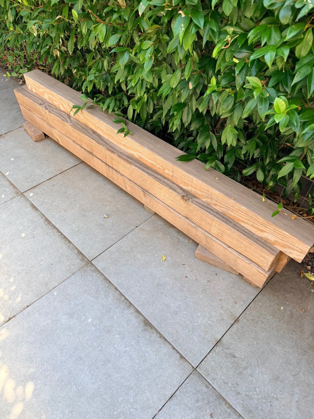 Douglas palen | 10 x 10 | onbehandeld, Ophalen, Zo goed als nieuw, 180 tot 250 cm, Palen