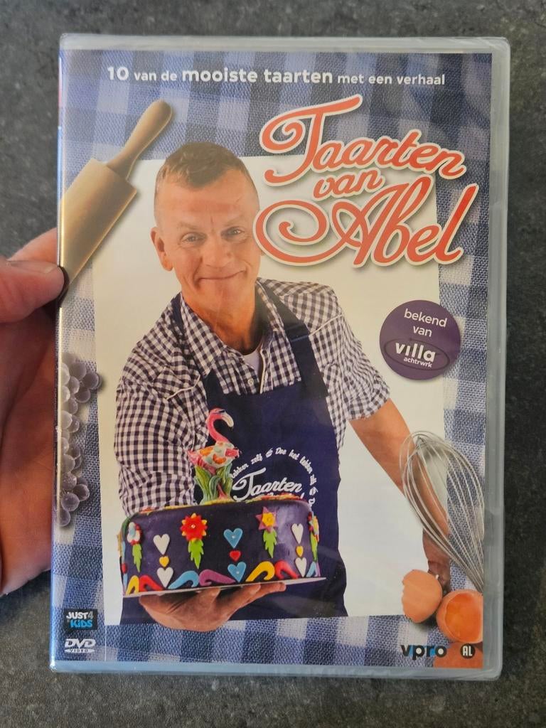 DVD Taarten van Abel koken gebak Villa Achterwerk NIEUW, Alle leeftijden, Ophalen of Verzenden, Nieuw in verpakking