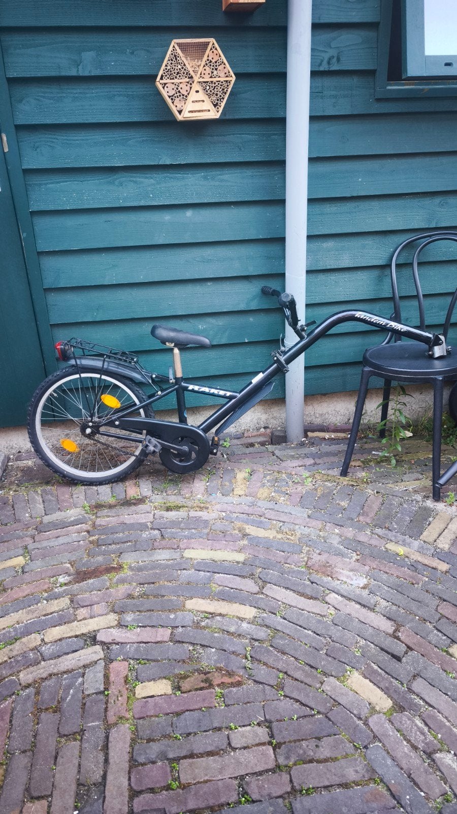 Tandemfiets/aanhangfiets zwart, Ophalen, Minder dan 10 versnellingen, Gebruikt, Minder dan 49 cm