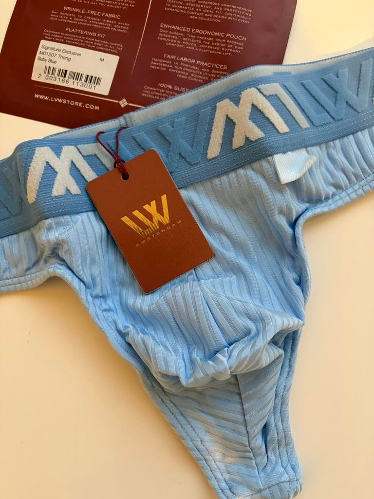 LVW signature exclusive thong, Kleding | Heren, Ondergoed, Verzenden, Blauw, Slip