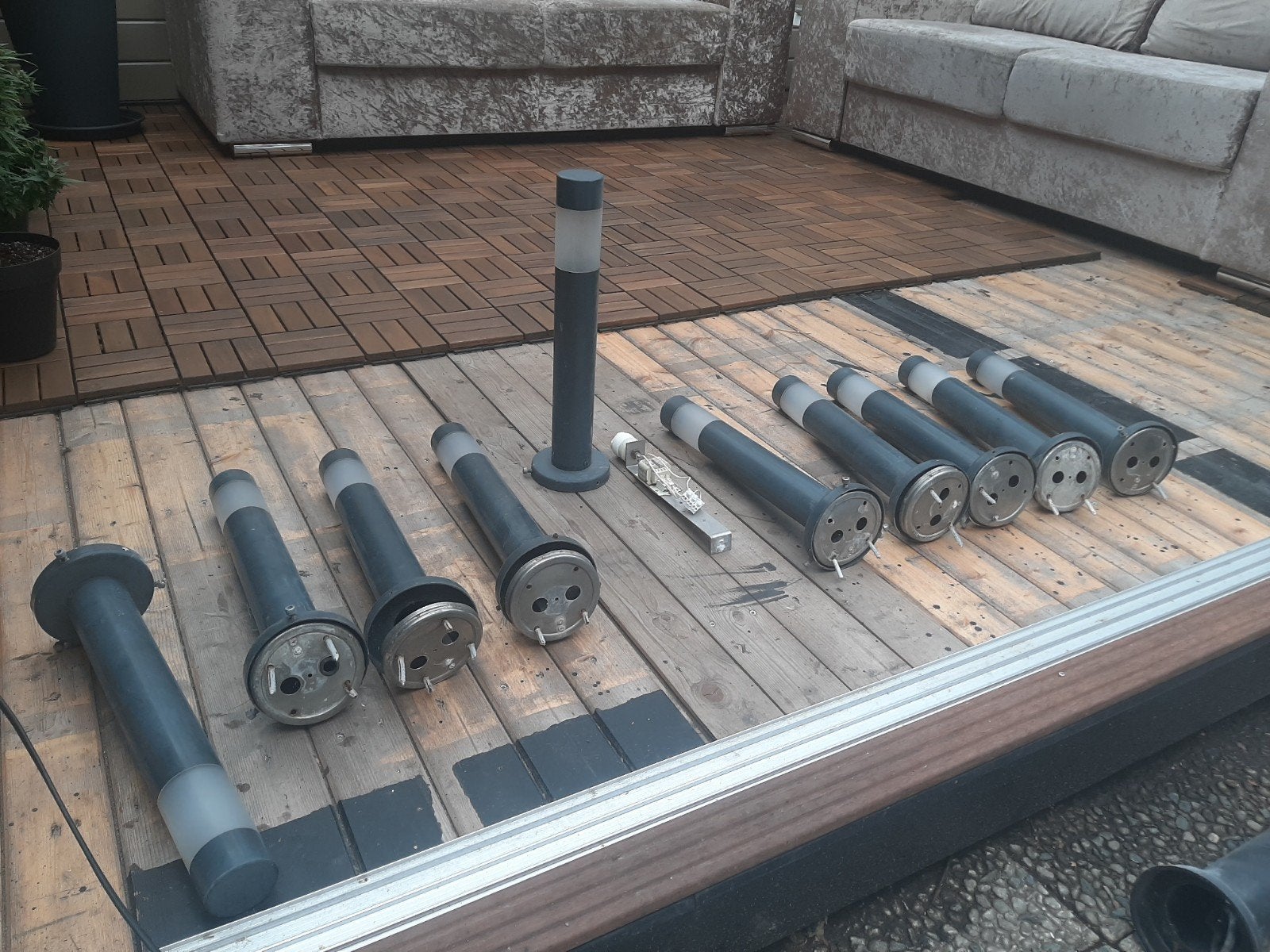 Buitenverlichting voor grond of tegels - Set van 8, Tuin en Terras, Overige materialen, Gebruikt, Minder dan 50 watt, Ophalen of Verzenden