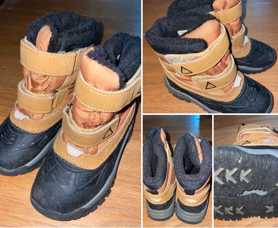 Beige zwart moonboots snowboots boots sneeuwlaarzen mt 24, Ophalen of Verzenden