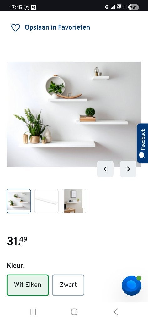 Wandplank, Ophalen, Nieuw