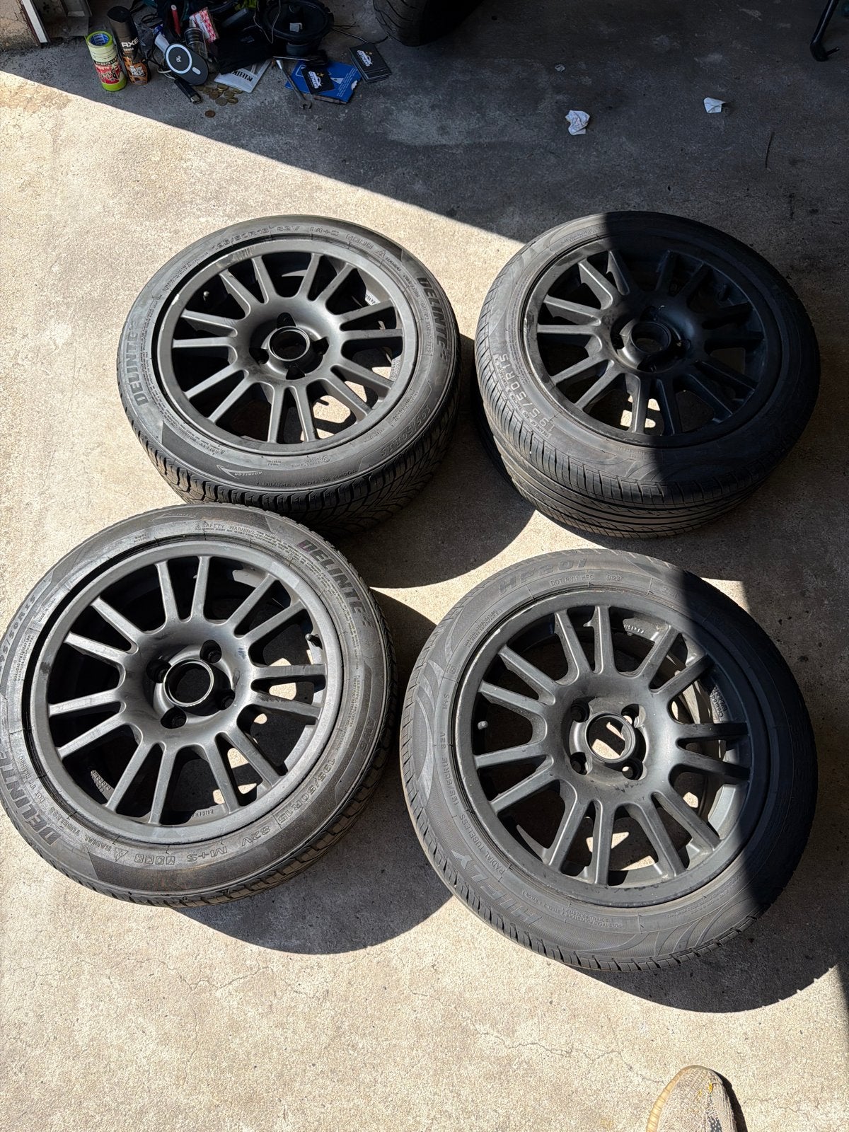 zomerbanden met velgen 15 inch, Ophalen, Gebruikt