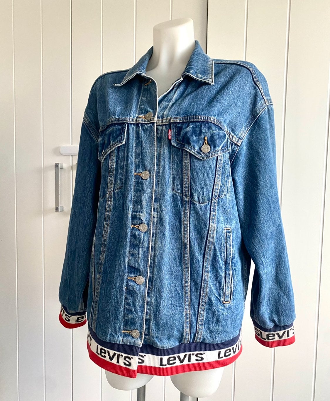 Levi's Premium spijkerjack maat S, Ophalen of Verzenden, Zo goed als nieuw, Maat 36 (S), Blauw