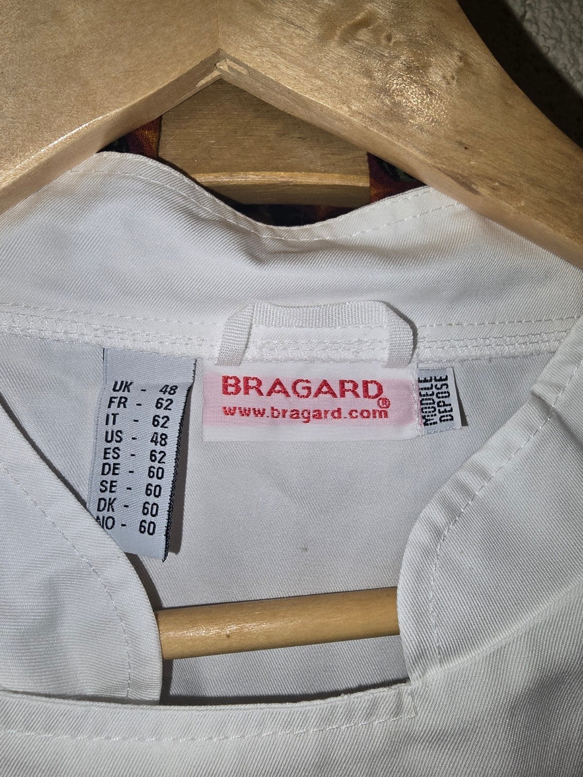 Bragard koksbuis - Maat 62 (XL), Wit, Nieuw, Ophalen of Verzenden, Bragard