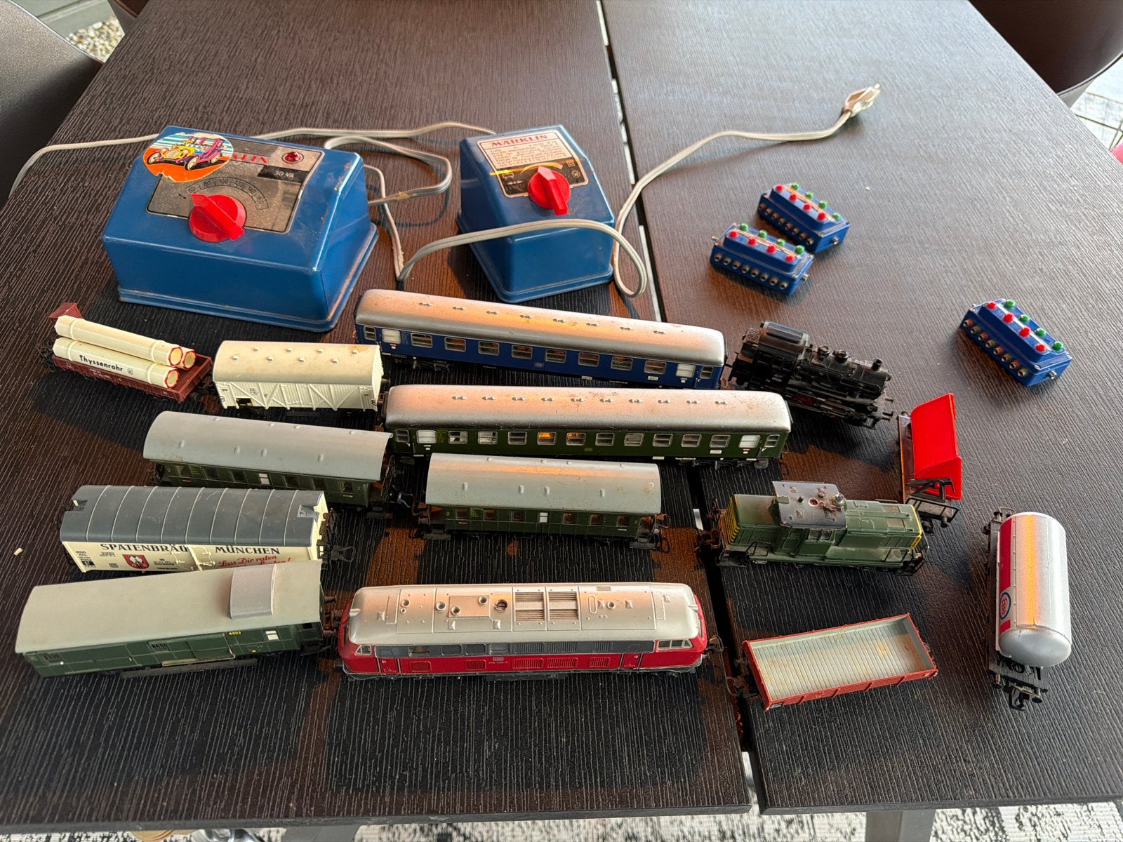 Märklin H0 Treinset met locomotieven, wagons en transformato, Wisselstroom, Ophalen of Verzenden, Märklin, Gebruikt