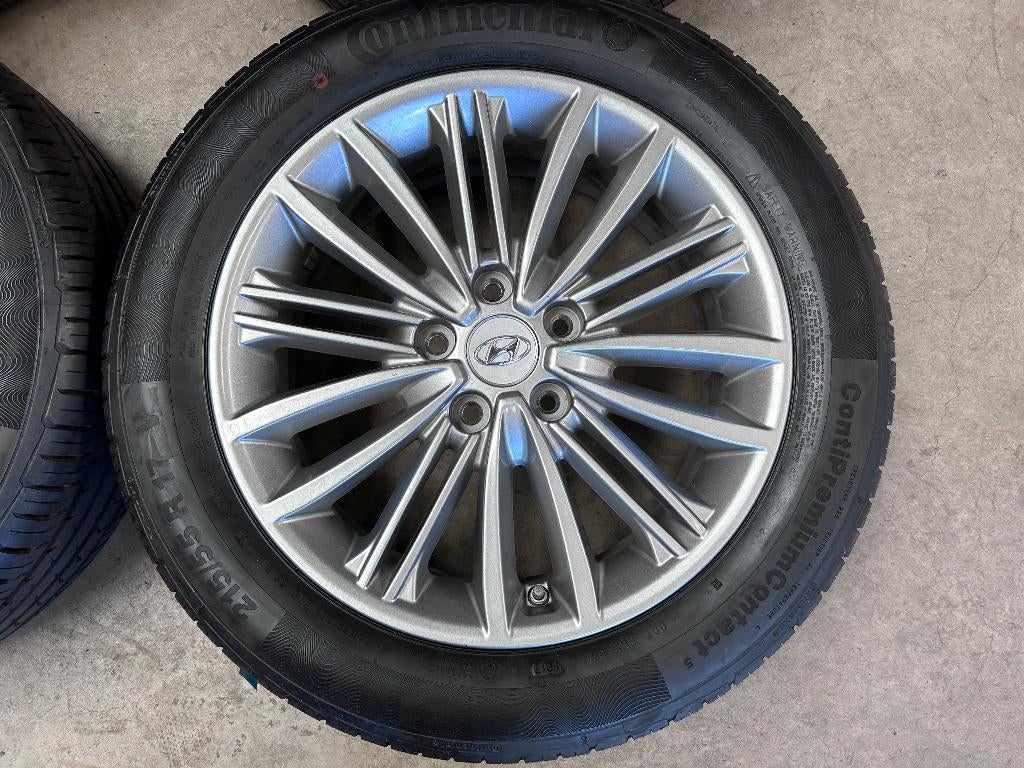 17 inch originele velgen + zomerbanden Hyundai Kona, Banden en Velgen, 17 inch, Ophalen of Verzenden, Hyundai