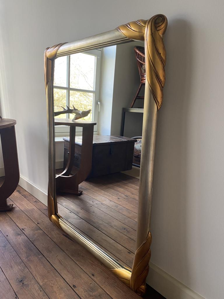 vintage spiegel Deknudt, 1970, Ophalen, 100 tot 150 cm, Zo goed als nieuw, 75 tot 100 cm