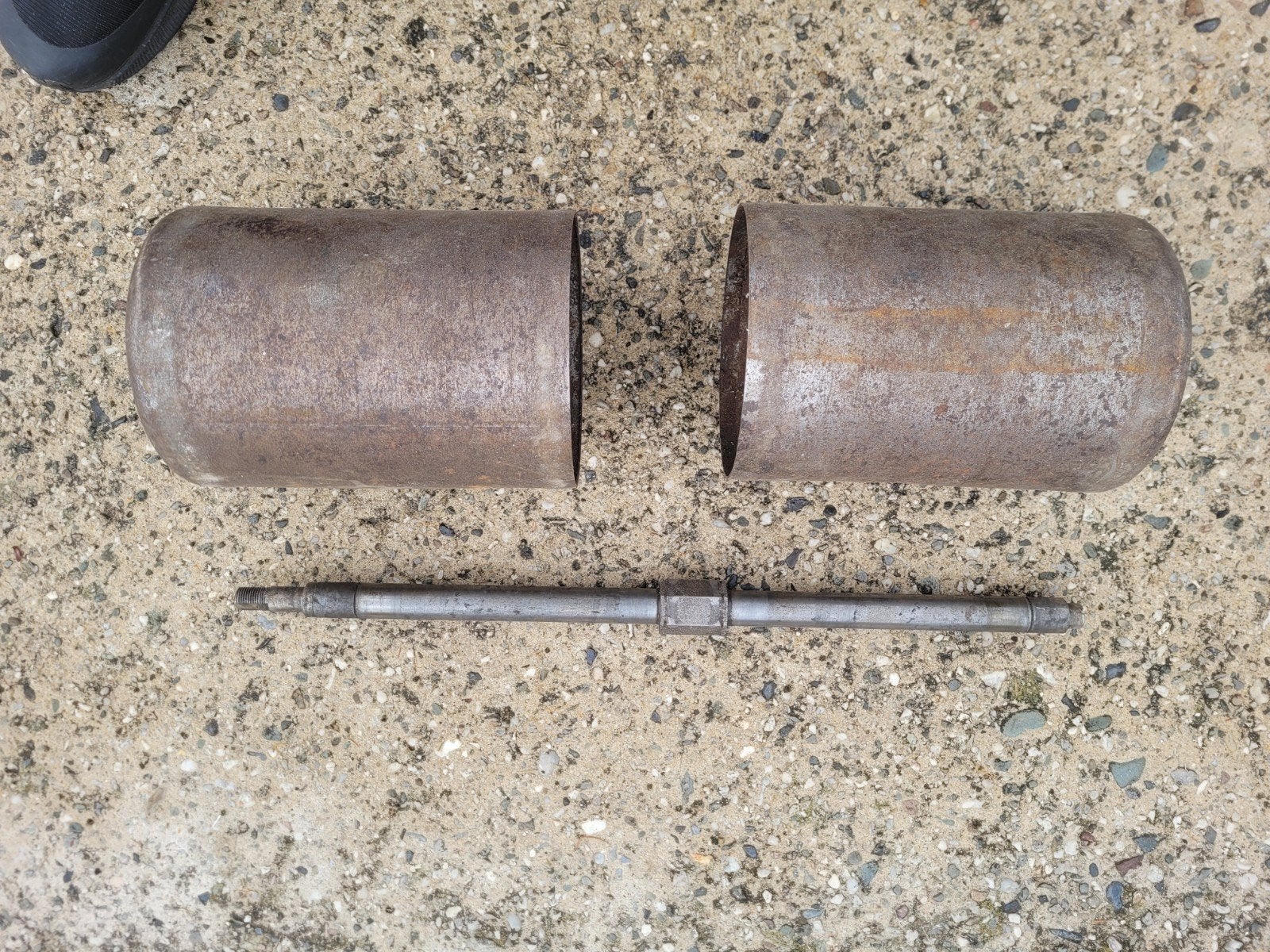 Atco B17 wals 150mm inclusief as, Ophalen of Verzenden