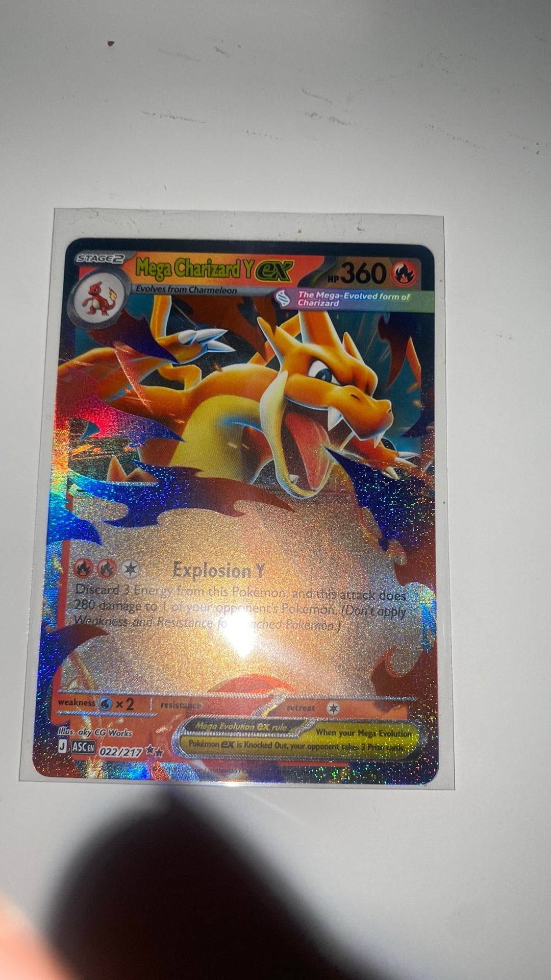 Mega charizard y, Verzenden, Zo goed als nieuw