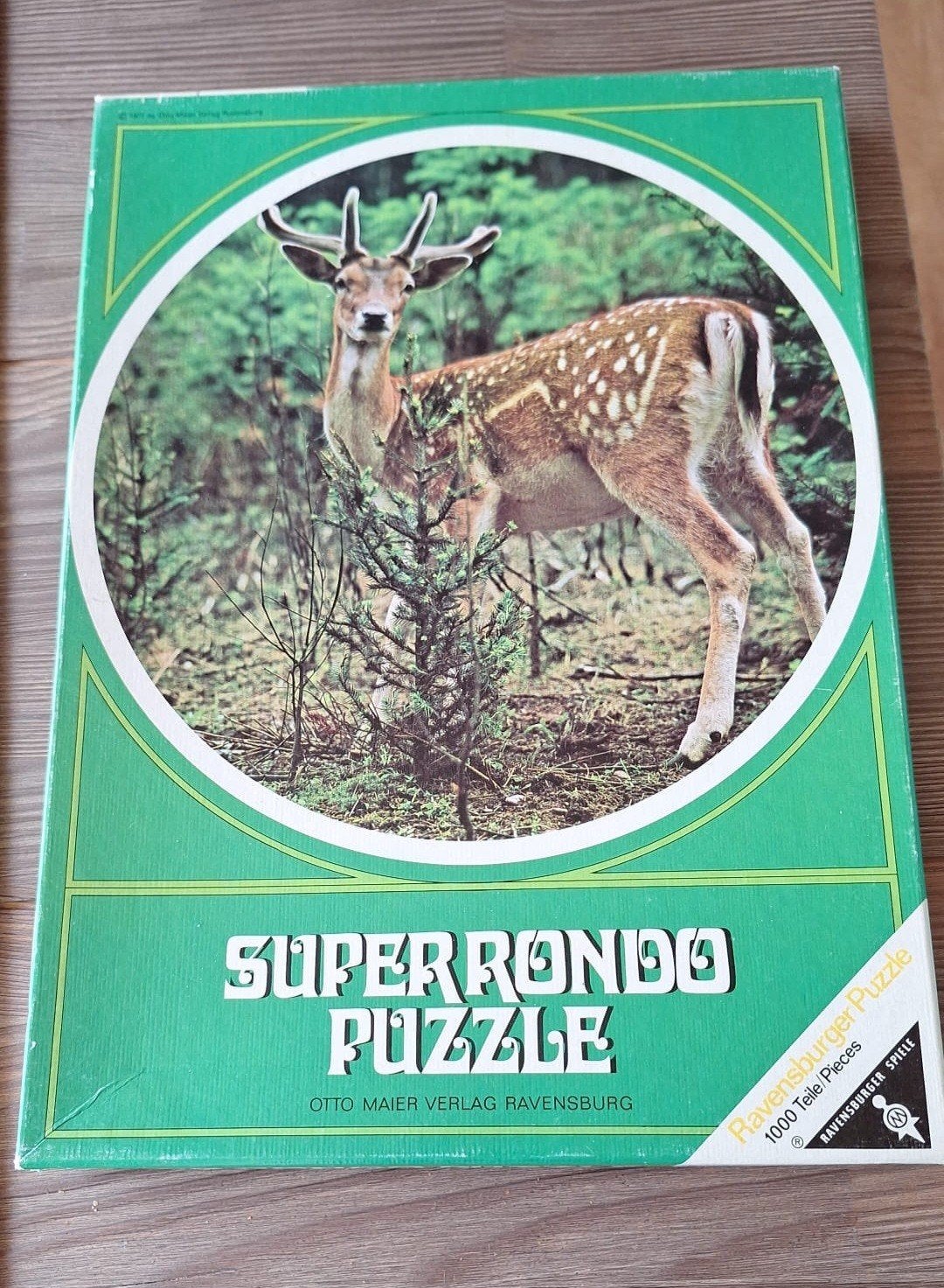 Ravensburger Super Rondo Puzzel - Hert 1000 stukjes, Ophalen, 500 t/m 1500 stukjes, Gebruikt, Legpuzzel