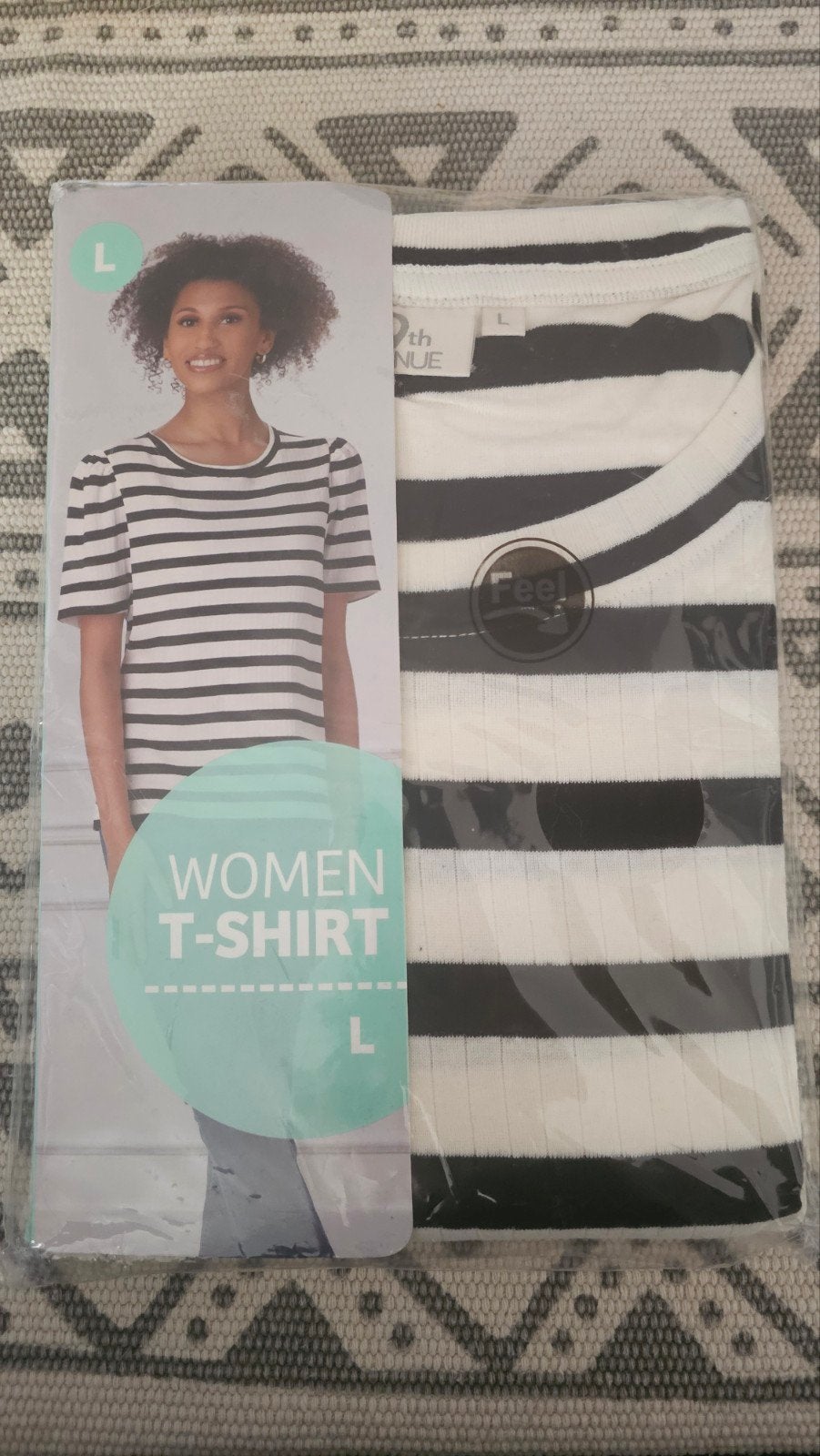 Nieuw gestreept T-shirt - Maat L, Kleding | Dames, 9th Avenue, Zwart, Maat 42/44 (L), Nieuw