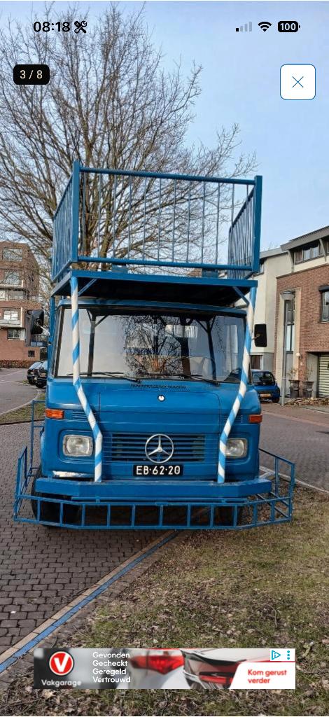 Mercedes 508 bak wagen met losse carnaval opbouw, Kleding | Dames, Carnavalskleding en Feestkleding, Ophalen, Zo goed als nieuw