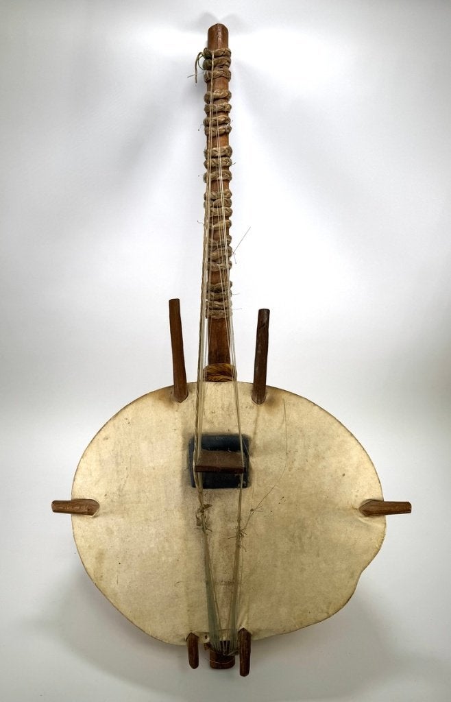 306. Kora, West-Afrika – muziekinstrument, 20e eeuw, Ophalen