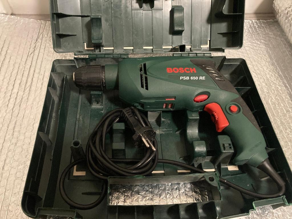 BOSCH KLOPBOORMACHINE PSB 650RE SNELSPANBOORKOP, Doe-het-zelf en Verbouw, Gereedschap | Boormachines, Boormachine, Ophalen of Verzenden