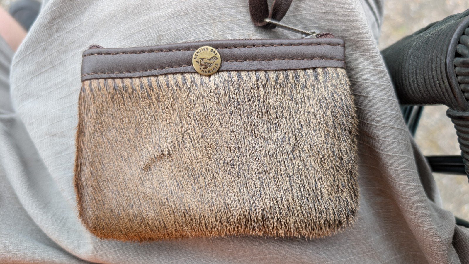 Zeehonden Coin Purse uit Henties Bay, Namibië, Overige merken, Bruin, Ophalen of Verzenden, Zo goed als nieuw