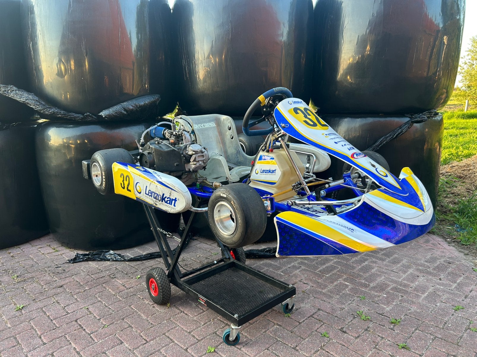 Lenzokart met rk1 junior (moet zo snel mogelijk weg), Ophalen, Gebruikt, Kart