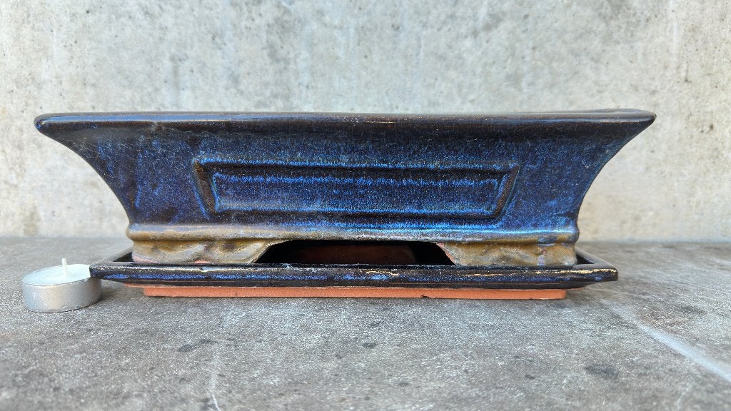 Bonsai schaal pot 30x19x8,5cm +schotel *****, Tuin en Terras, Bloempotten, Rond, Ophalen of Verzenden, Zo goed als nieuw, Aardewerk