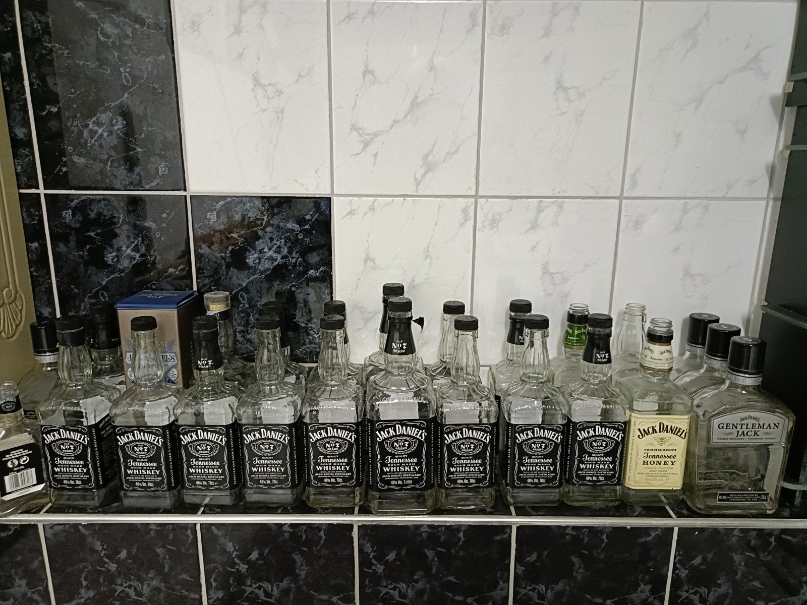Jack Daniel's lege flessen - Decoratie of knutselprojecten, Verzamelen, Ophalen of Verzenden, Gebruikt