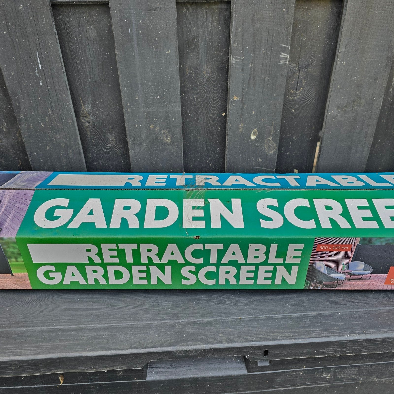 Nieuw oprolbaar tuinscherm 300x140 cm, Tuin en Terras, Zonneschermen, Nieuw, Ophalen of Verzenden, 150 tot 300 cm, 250 cm tot 450 cm