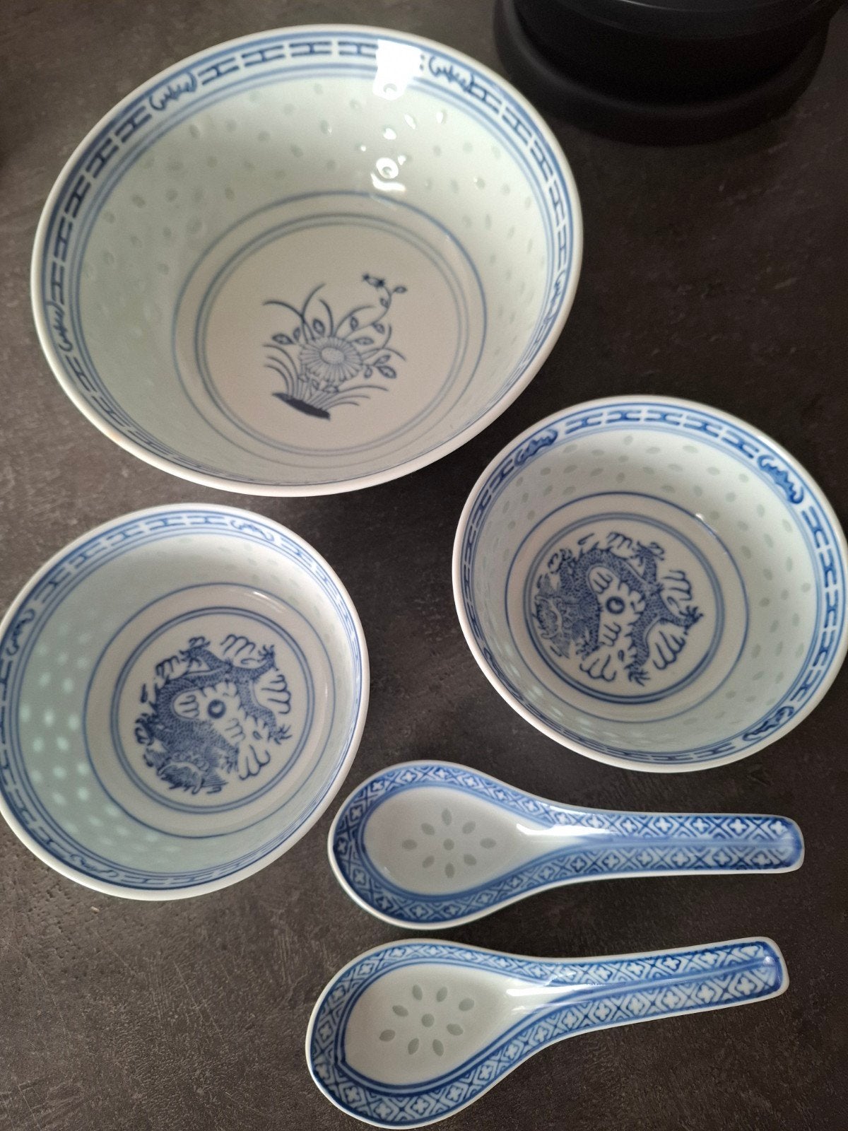 chinese kommen met lepels, Antiek en Kunst, Ophalen