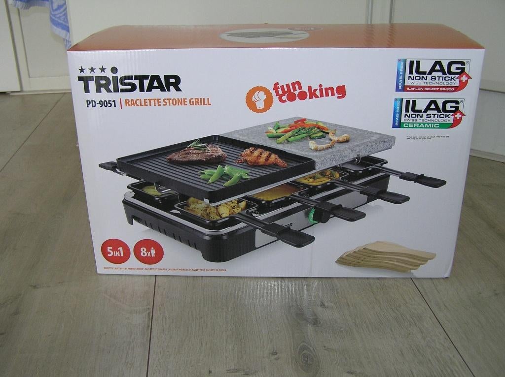 Tristar steen grill type PD-9051, Witgoed en Apparatuur, Gourmetstellen, Nieuw, 8 personen of meer, Ophalen of Verzenden