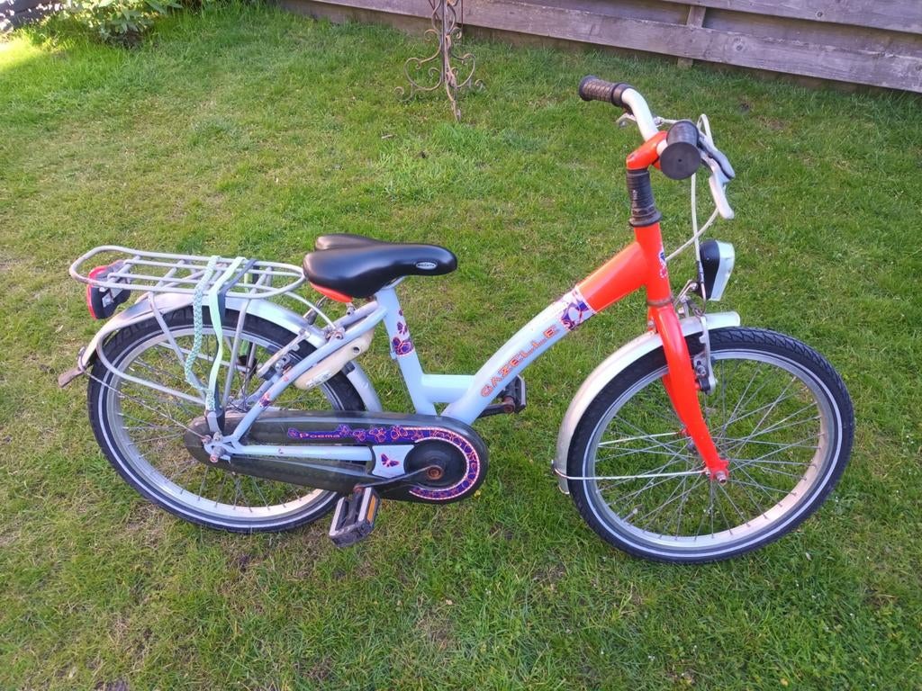 Gazelle Poema kinderfiets 20 inch - Inruil mogelijk, Terugtraprem, Ophalen of Verzenden, Zo goed als nieuw, 20 inch