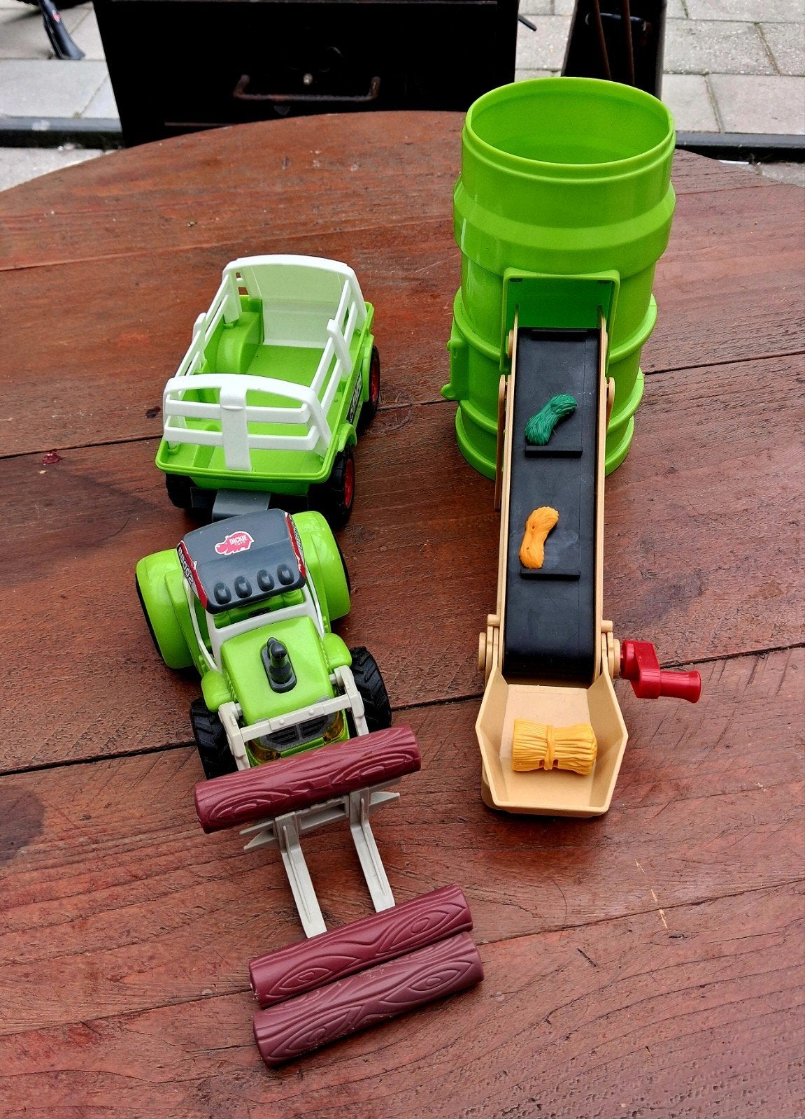 Dickie Toys Boerderij Speelset: Tractor, Silo & Accessoires, Ophalen of Verzenden, Gebruikt, Jongen of Meisje