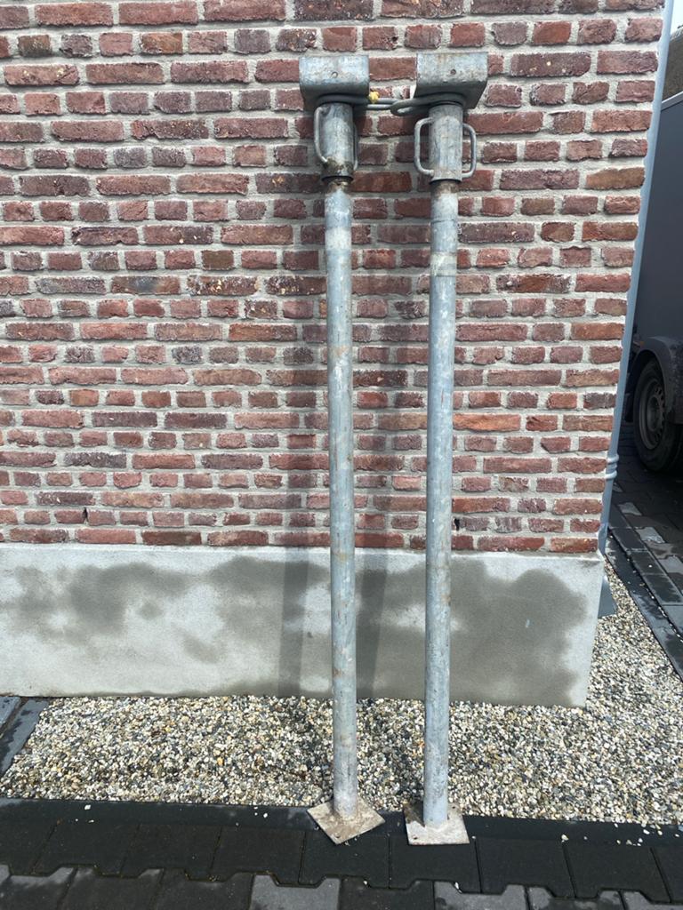 Twee bouwstempels 170cm tot 290cm lang Gebruikt, Doe-het-zelf en Verbouw, Steigers, Ophalen, Zo goed als nieuw, Overige typen