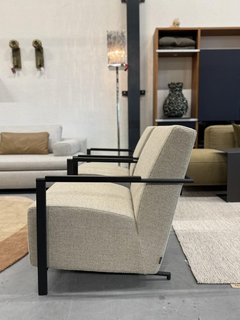 2 Nieuw Harvink Alowa Fauteuil Monza stof design stoel, Huis en Inrichting, Harvink, Info@harvink.nl, Nieuw, 75 tot 100 cm