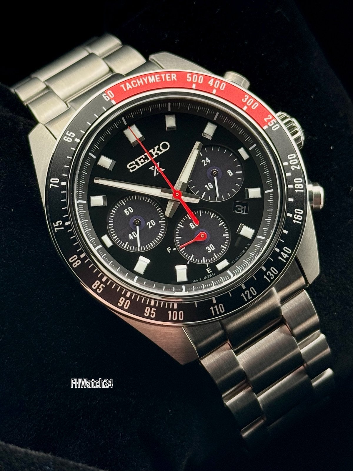 Seiko Prospex Speedtimer SSC915P1 “ Coke “. | FS Ongedragen., Staal, Polshorloge, Ophalen of Verzenden, Zo goed als nieuw