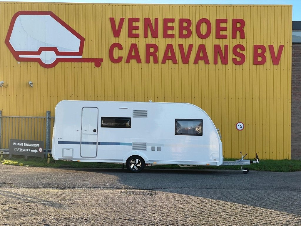 Adria Altea 542 PK, Caravans en Kamperen, Caravans, Dwarsbed, Rondzit, Bedrijf, Schokbreker