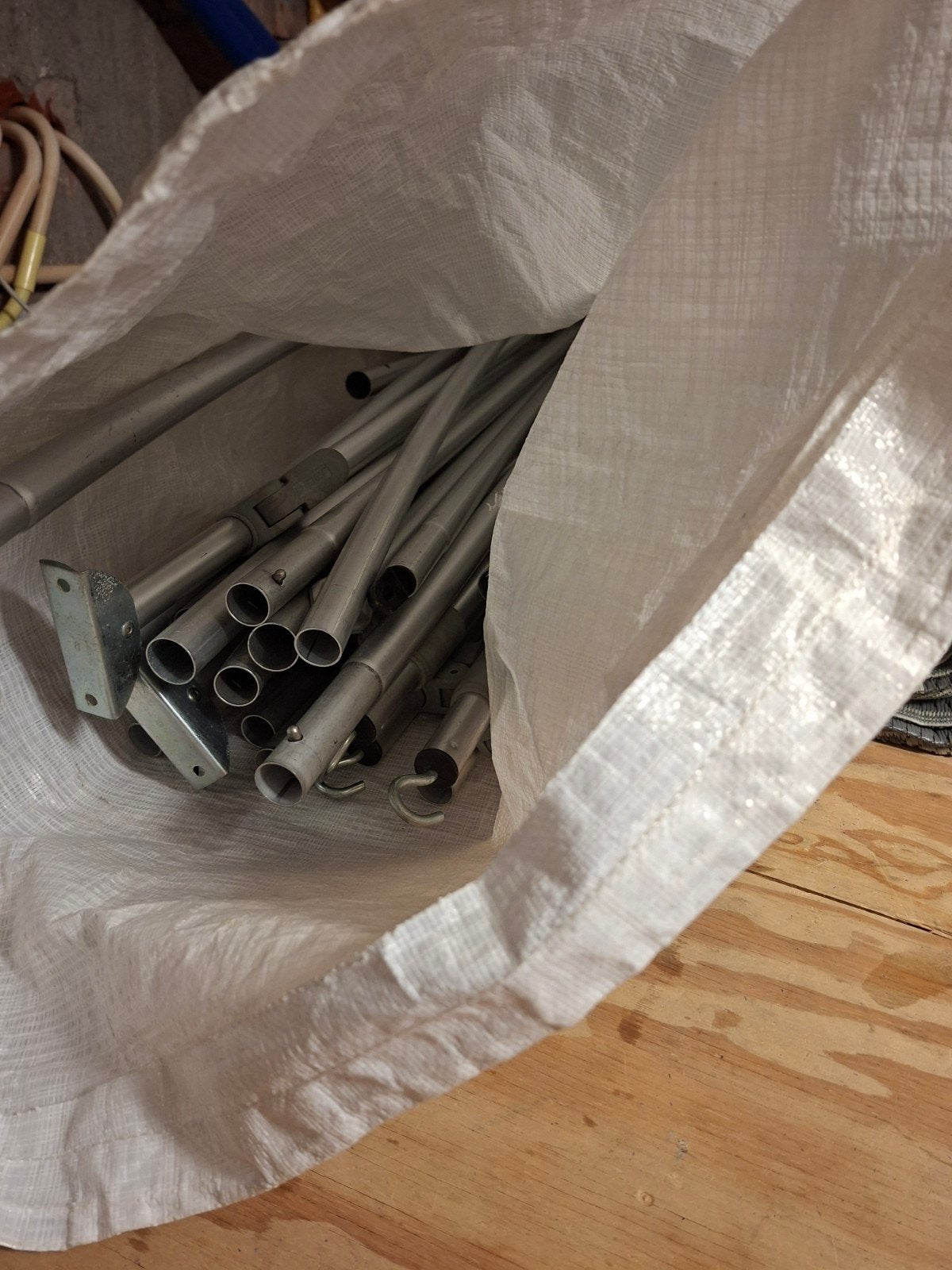 Aluminium tentstokken - diverse types, Caravans en Kamperen, Ophalen, Gebruikt
