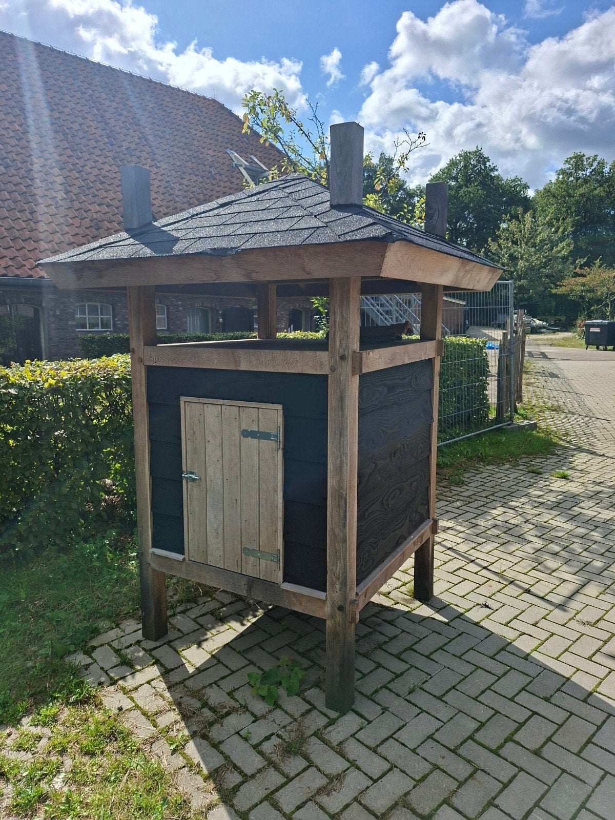 Eiken speelhuisje, dierenverblijf, mini-hooiberg, Ophalen, Nieuw, 110 cm of meer, 100 cm of meer