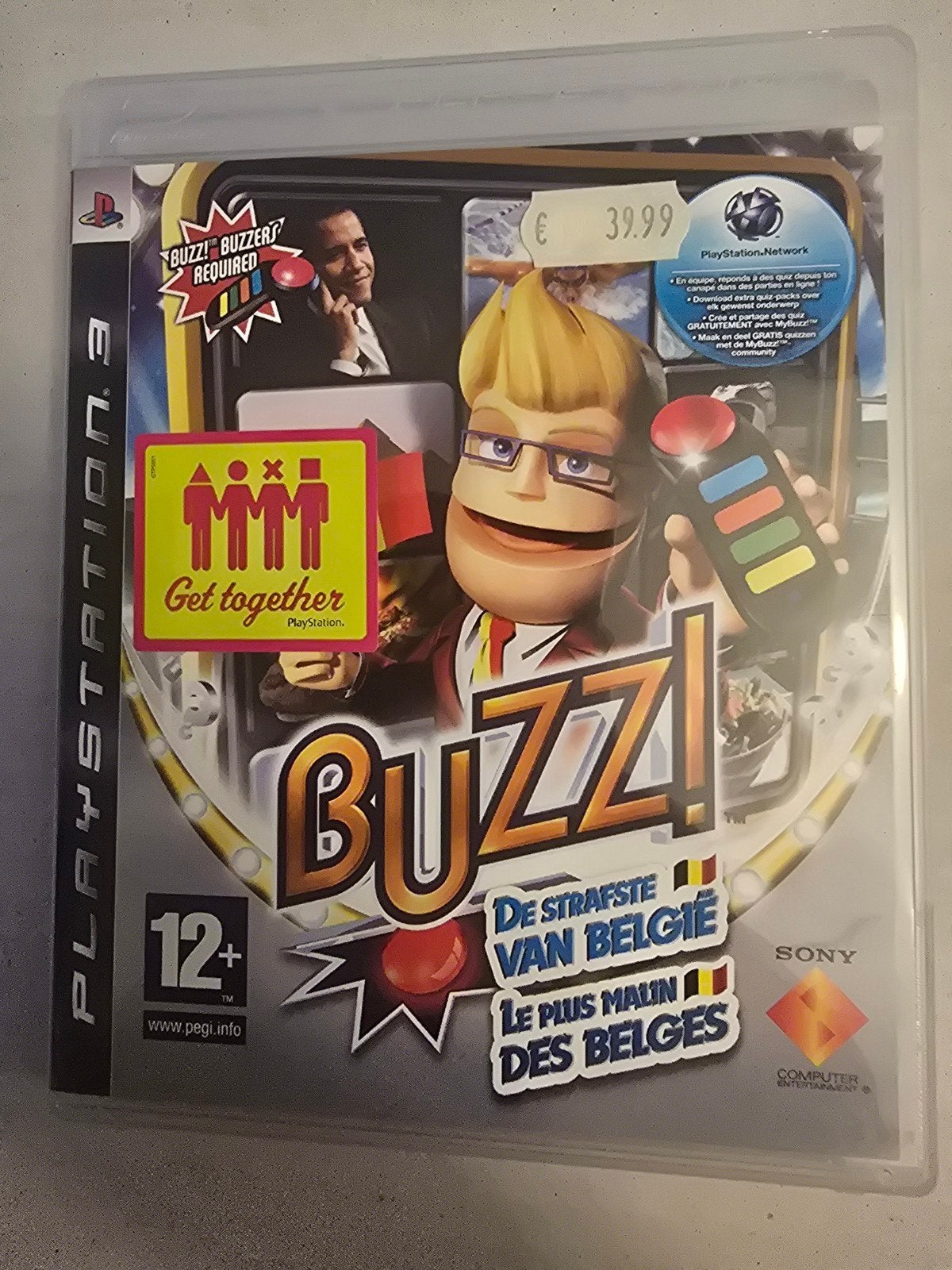 Buzz!: De Strafste van België (PS3) - Quiz Game, Overige genres, Eén computer, Ophalen of Verzenden, Zo goed als nieuw