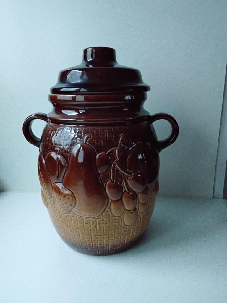 Vintage Rumtopf, Antiek en Kunst, Antiek | Keramiek en Aardewerk, Ophalen of Verzenden