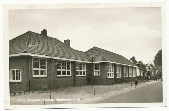 Mooi Drenthe. Annen Huishoudschool, Ophalen of Verzenden, 1940 tot 1960, Gelopen, Drenthe