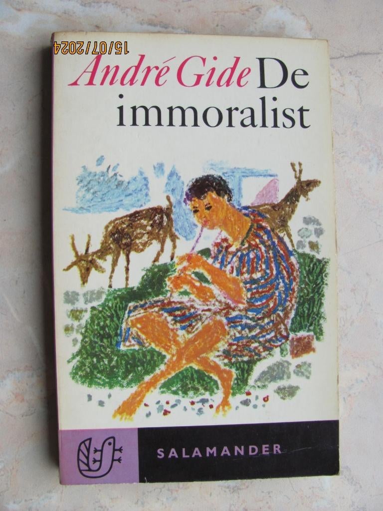 BOEK André GIDE roman DE IMMORALIST 5e druk 1965 nr 115 IZGS, Europa overig, Ophalen of Verzenden, Zo goed als nieuw, André Gide