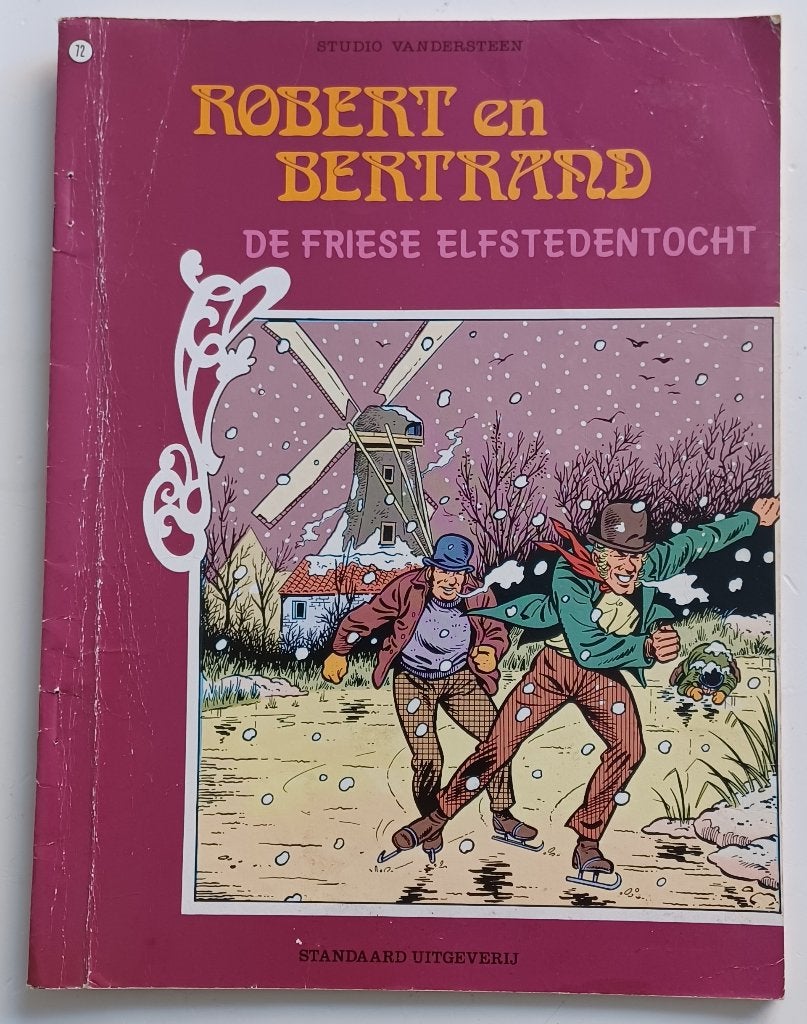 robbert en bertrand de friese elfstedentocht, Gelezen, Eén stripboek, Ophalen of Verzenden, Jacques bakker